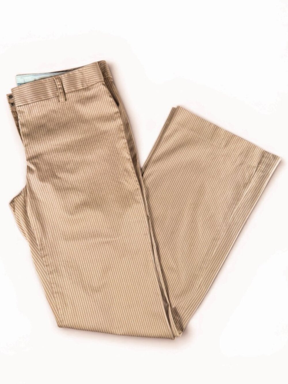 Express Editor Tan Pinstripe Pant Women's Size 6 Work Office Business Casual